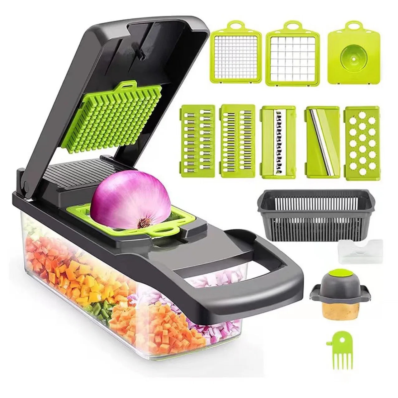 5-in-1 Vegetable Slicer – Mandoline & Dicer Set
