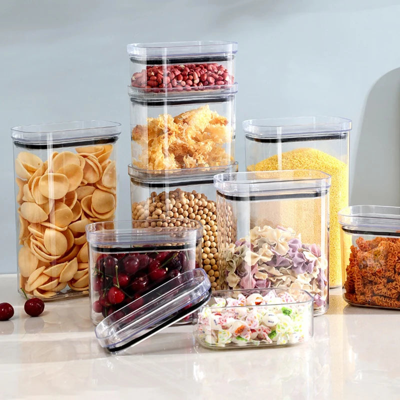 4 Piece Airtight Food Storage Containers Stackable