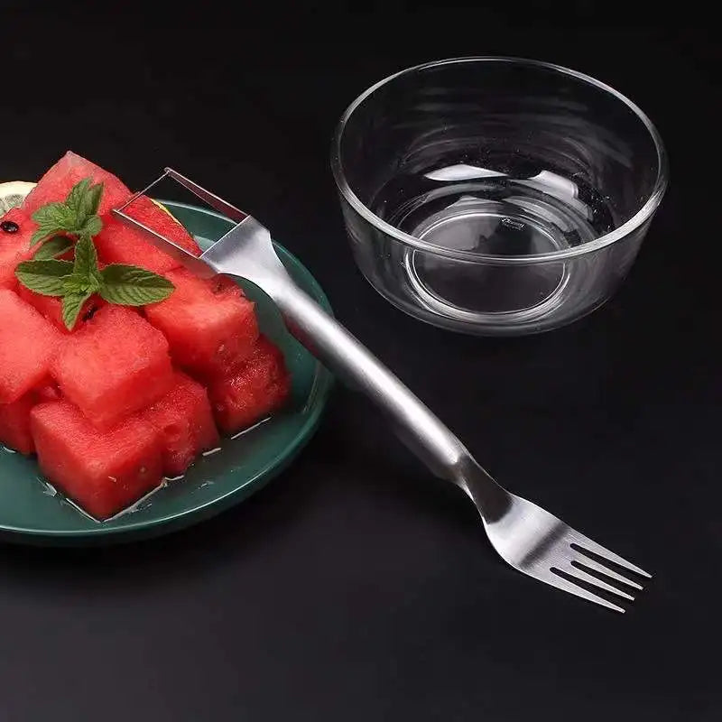 2 in 1 Watermelon Slicer and Serving Fork Portable