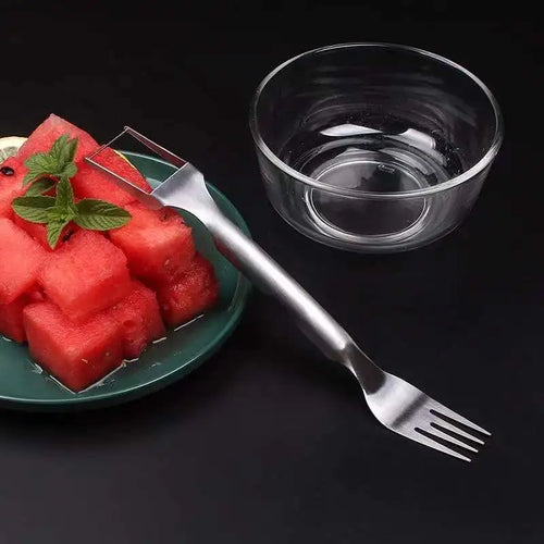 2 in 1 Watermelon Slicer and Serving Fork Portable