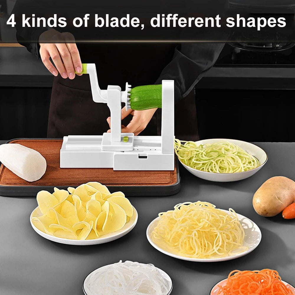 4-in-1 Vegetable Cutter – Slicer & Spiralizer