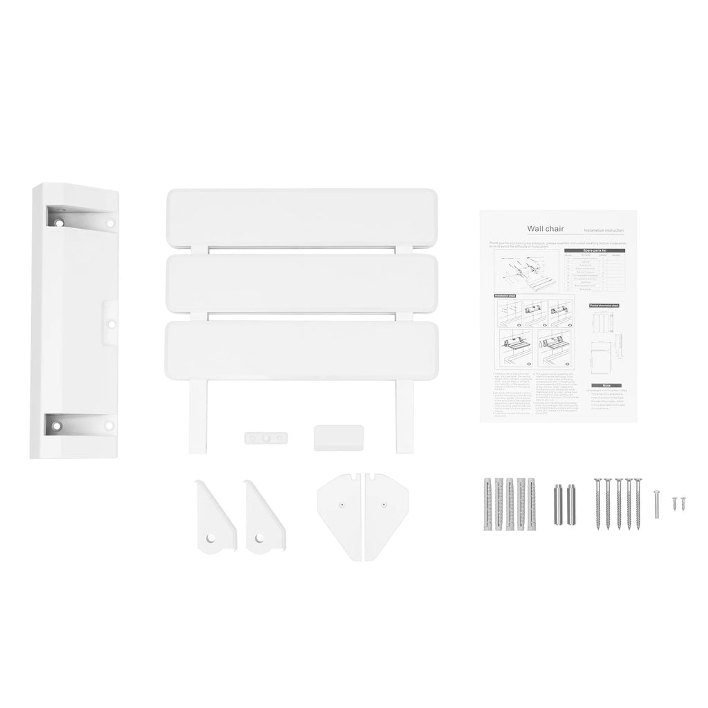 Wall-Mounted Folding Shower Seat 130kg Capacity