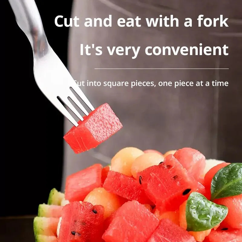 2 in 1 Watermelon Slicer and Serving Fork Portable
