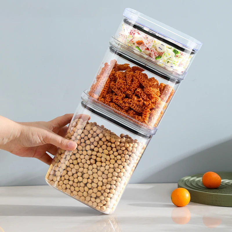 4 Piece Airtight Food Storage Containers Stackable