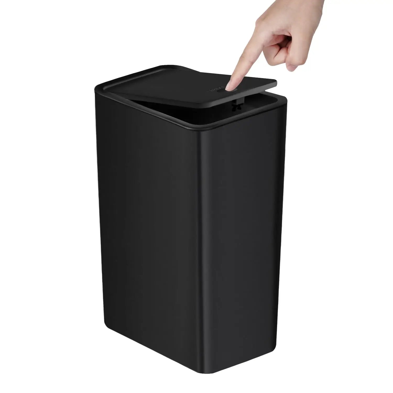 10L Slim Bathroom Trash Can with Press Top Lid