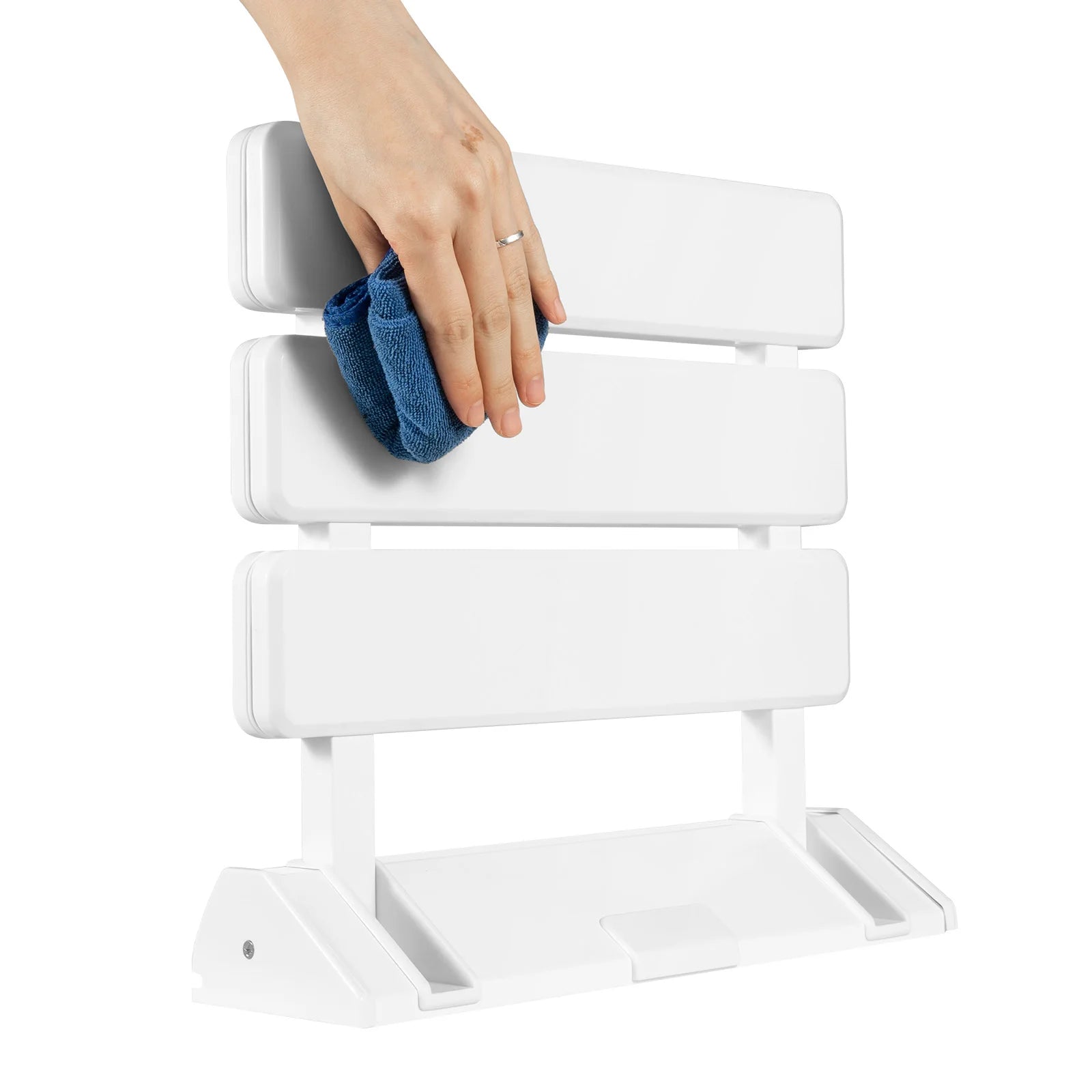 Wall-Mounted Folding Shower Seat 130kg Capacity
