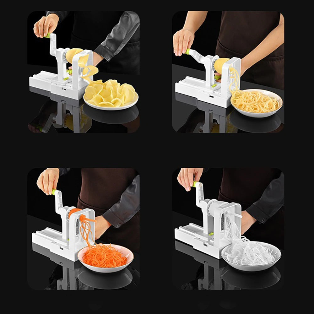 4-in-1 Vegetable Cutter – Slicer & Spiralizer