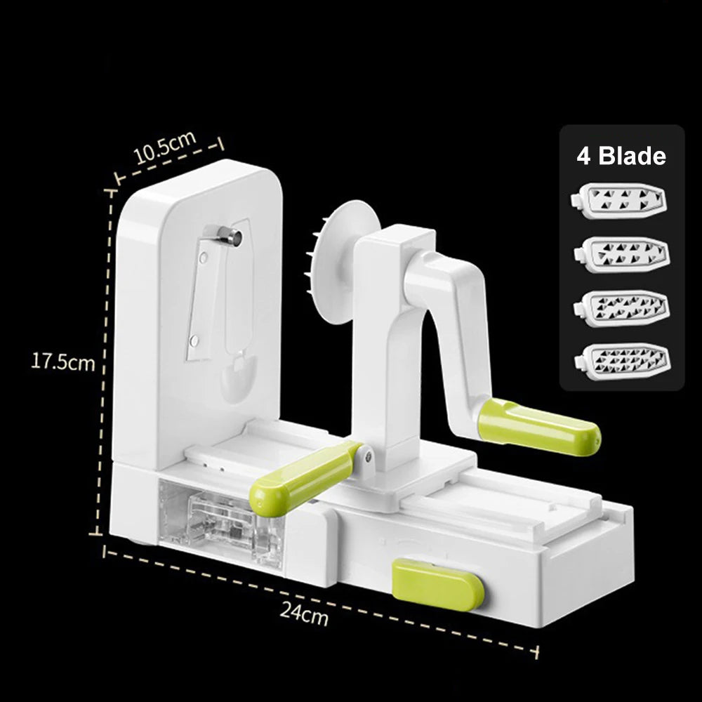 4-in-1 Vegetable Cutter – Slicer & Spiralizer